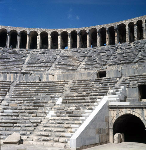 Turkey, Aspendos, Pamphylia, 2nd century Roman theatre